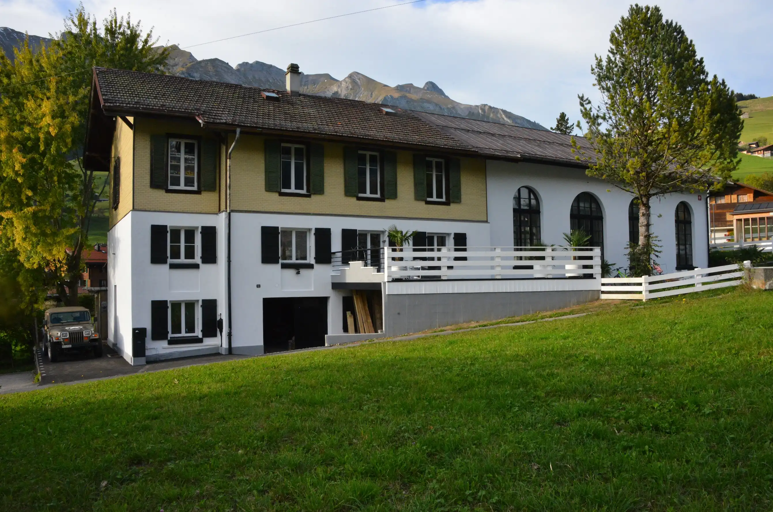 Villa unique avec grand atelier à Chateau d'Oex
