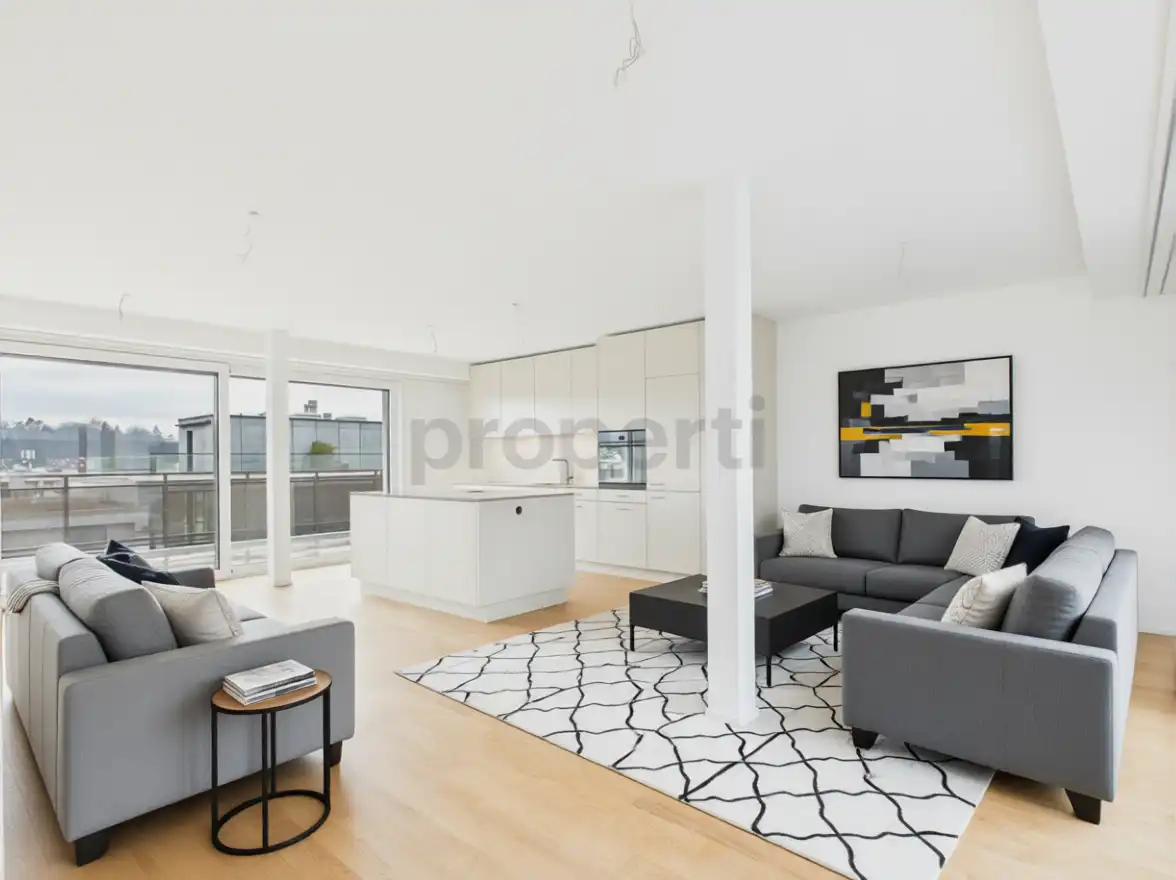 Moderne 3.5-Zimmer-Attikawohnung in Basel
