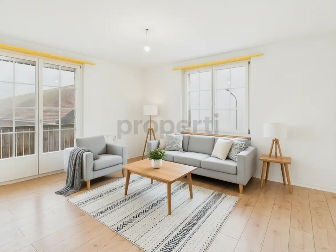 Charmante 3.5-Zimmer Wohnung mit Balkon in Büren an der Aare
