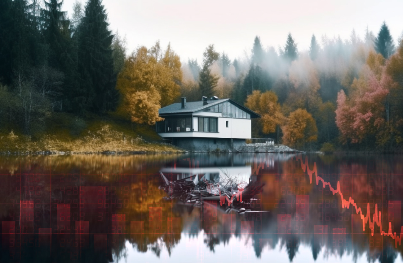 Hero Bild des Blogs zu den sinkenden Immobilienpreisen