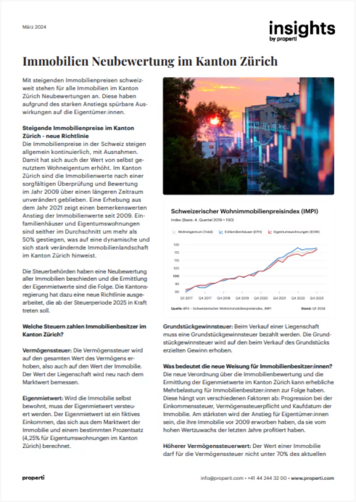 Insights Immobilien Neubewertung