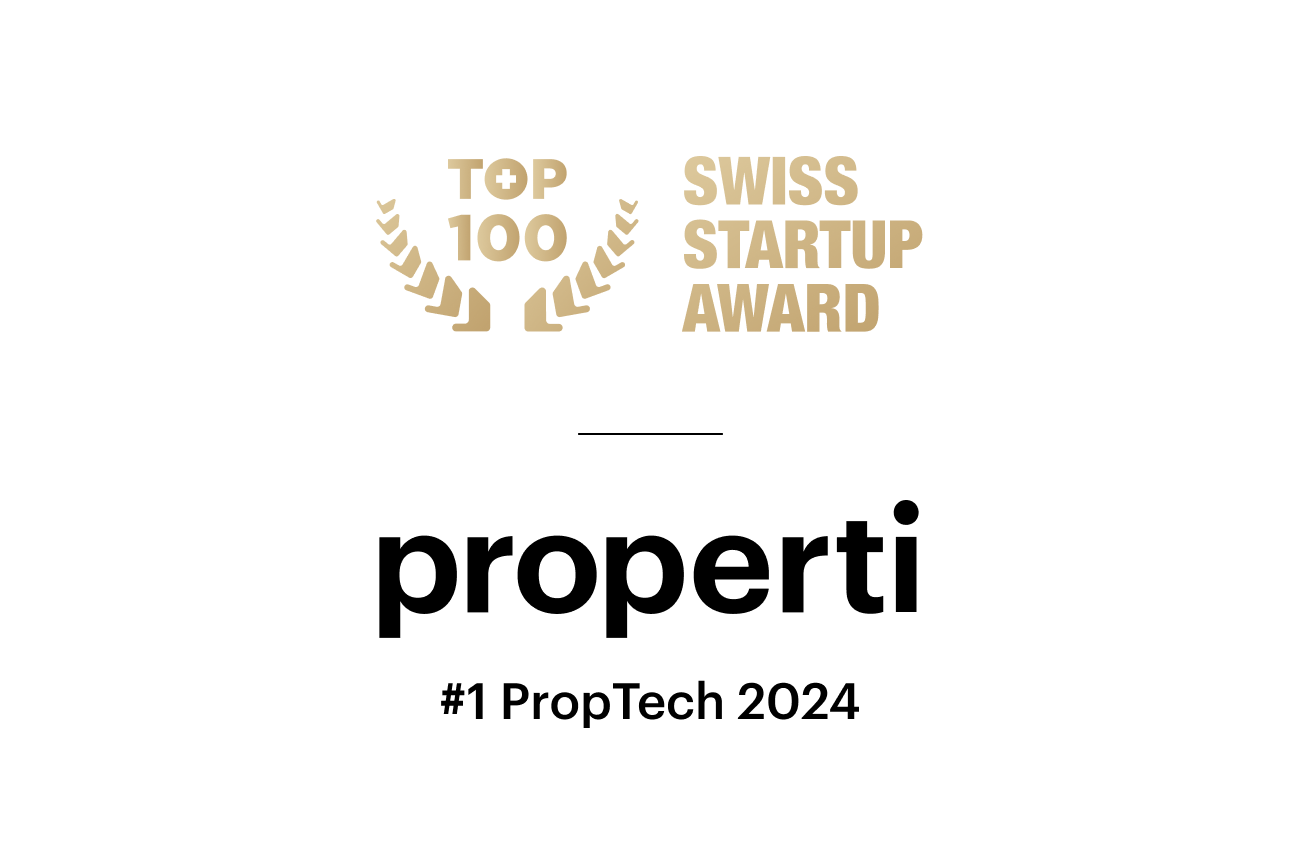 properti #1 PropTech 2024 - Premio TOP100 Swiss Startup