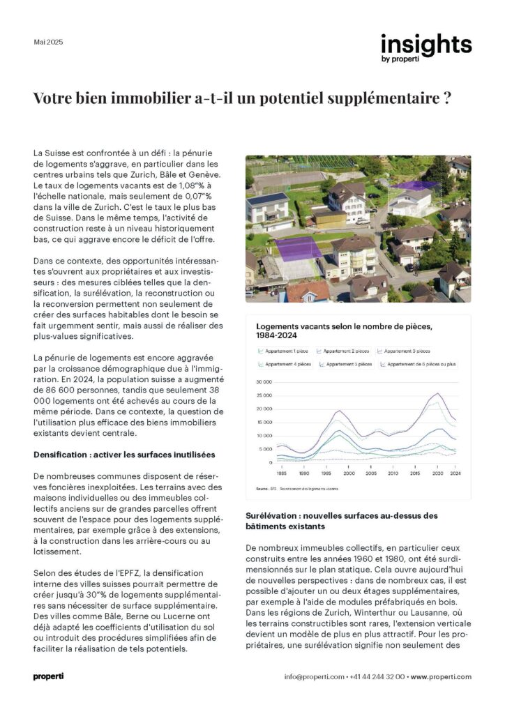 Insights, Votre bien immobilier a-t-il un potentiel supplémentaire ? La FR