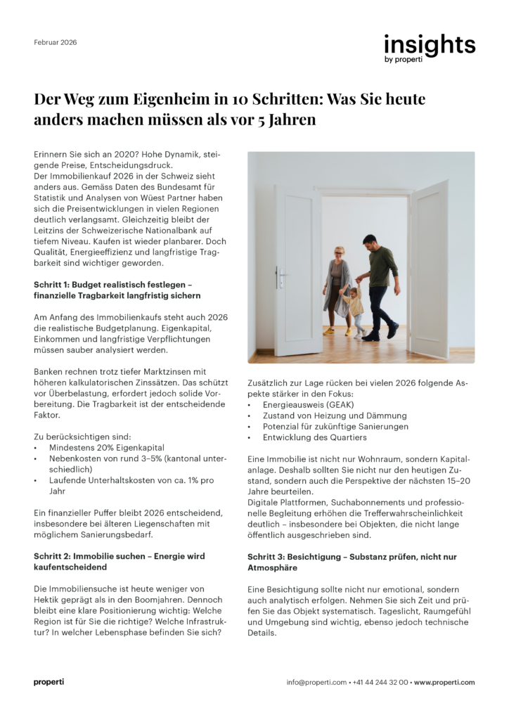 Insights Der Weg zum Eigenheim in 10 Schritten: Was Sie heute anders machen müssen als vor 5 Jahren DE